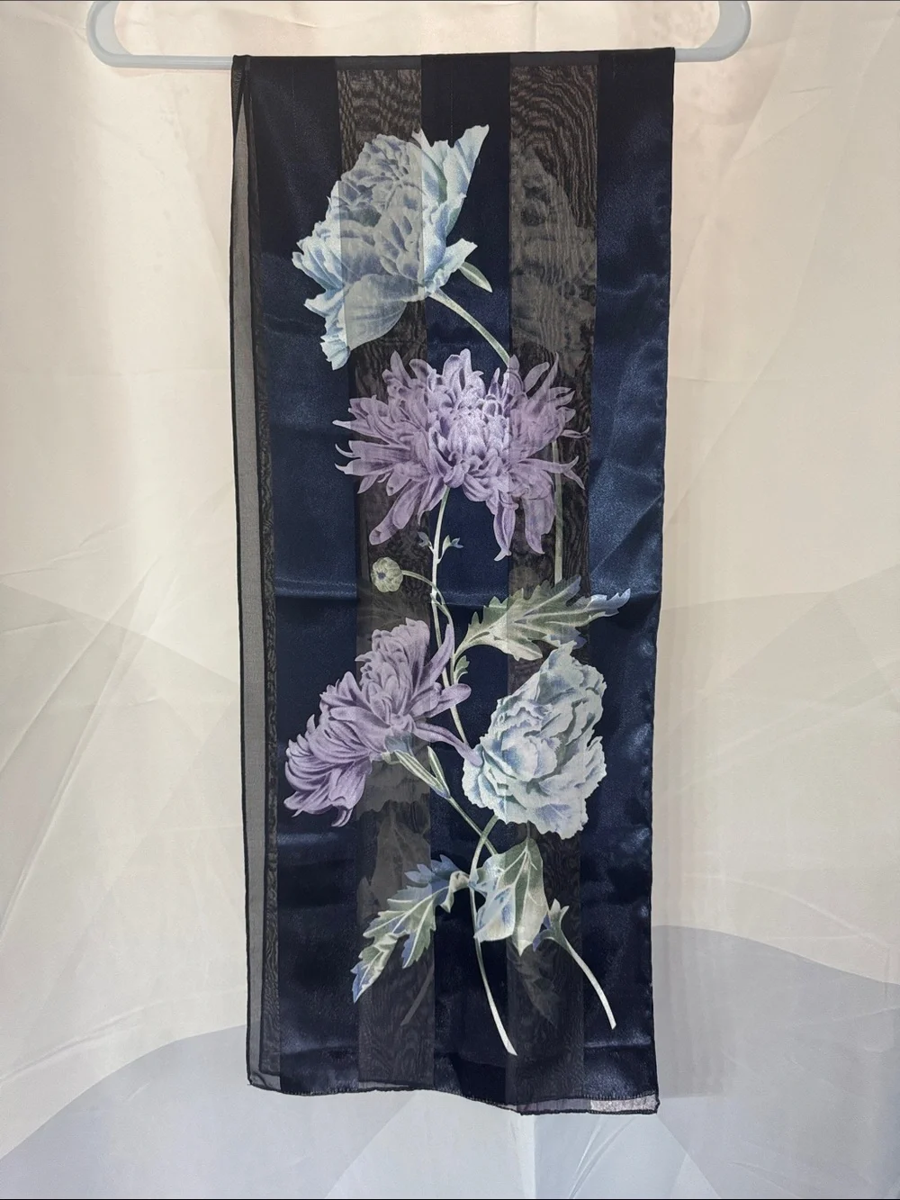 Vintage Silk Floral Scarf